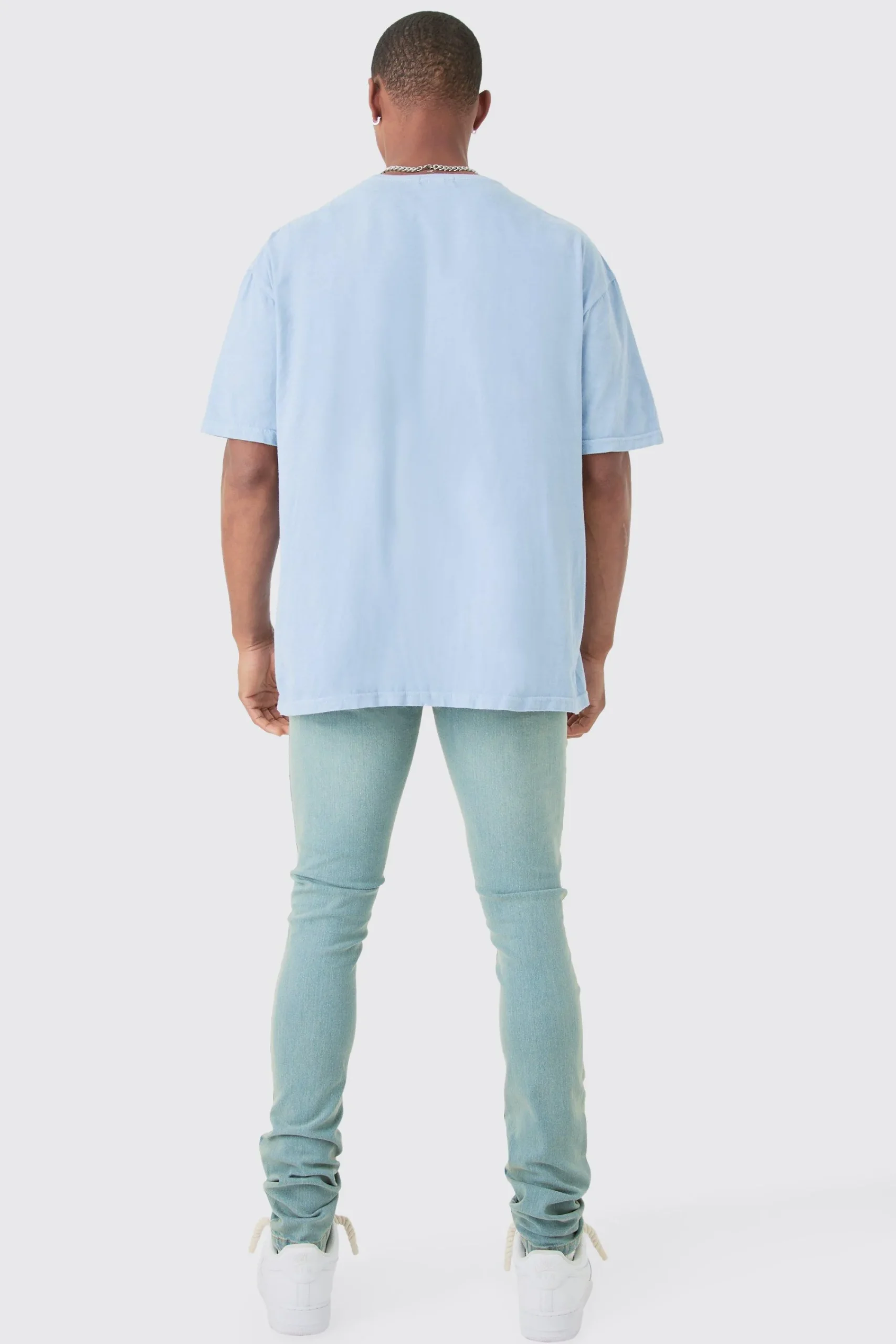 Oversized Washed Dove Print T-shirt | UK^boohooMAN Best