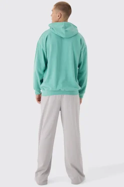 boohooMAN Oversized Washed Graffiti Heart Hoodie | UK| Hoodies & Sweatshirts