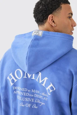 boohooMAN Oversized Washed Homme Paint Splatter Zip Through Hoodie | UK| Hoodies & Sweatshirts