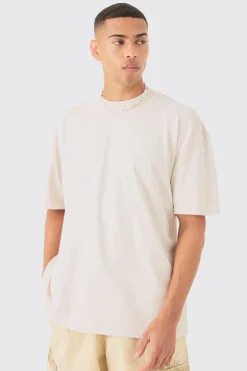 Oversized Washed Jewel Mask Back Print T-shirt | UK^boohooMAN Discount