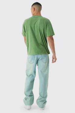 Oversized Washed Miami Nights T-shirt | UK^boohooMAN Sale