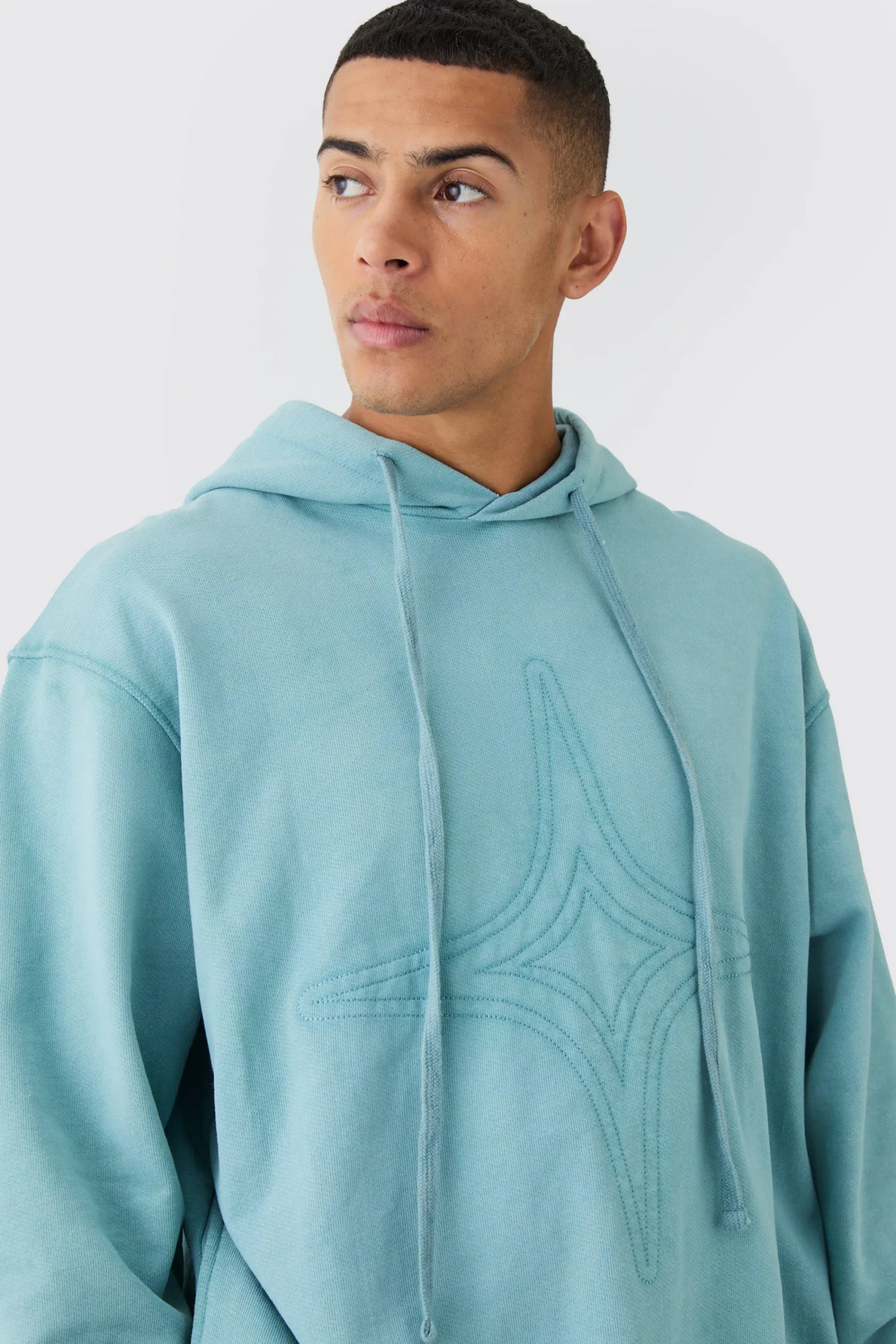 boohooMAN Oversized Washed Quilted Hoodie | UK| Hoodies & Sweatshirts
