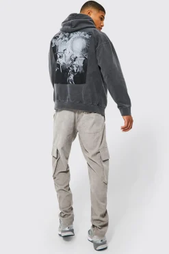 boohooMAN Oversized Washed Renaissance Graphic Hoodie | UK| Hoodies & Sweatshirts