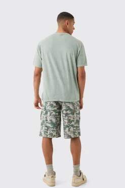 Oversized Washed Skeleton Astronaut Graphic T-shirt | UK^boohooMAN Outlet