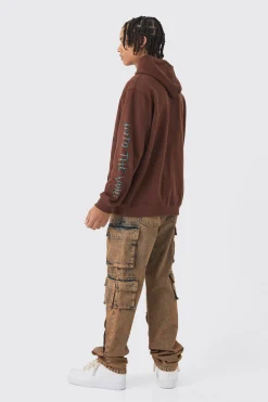 boohooMAN Oversized Washed Skull Graphic Hoodie | UK| Hoodies & Sweatshirts