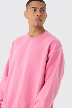 boohooMAN Oversized Washed Sweatshirt | UK| Hoodies & Sweatshirts