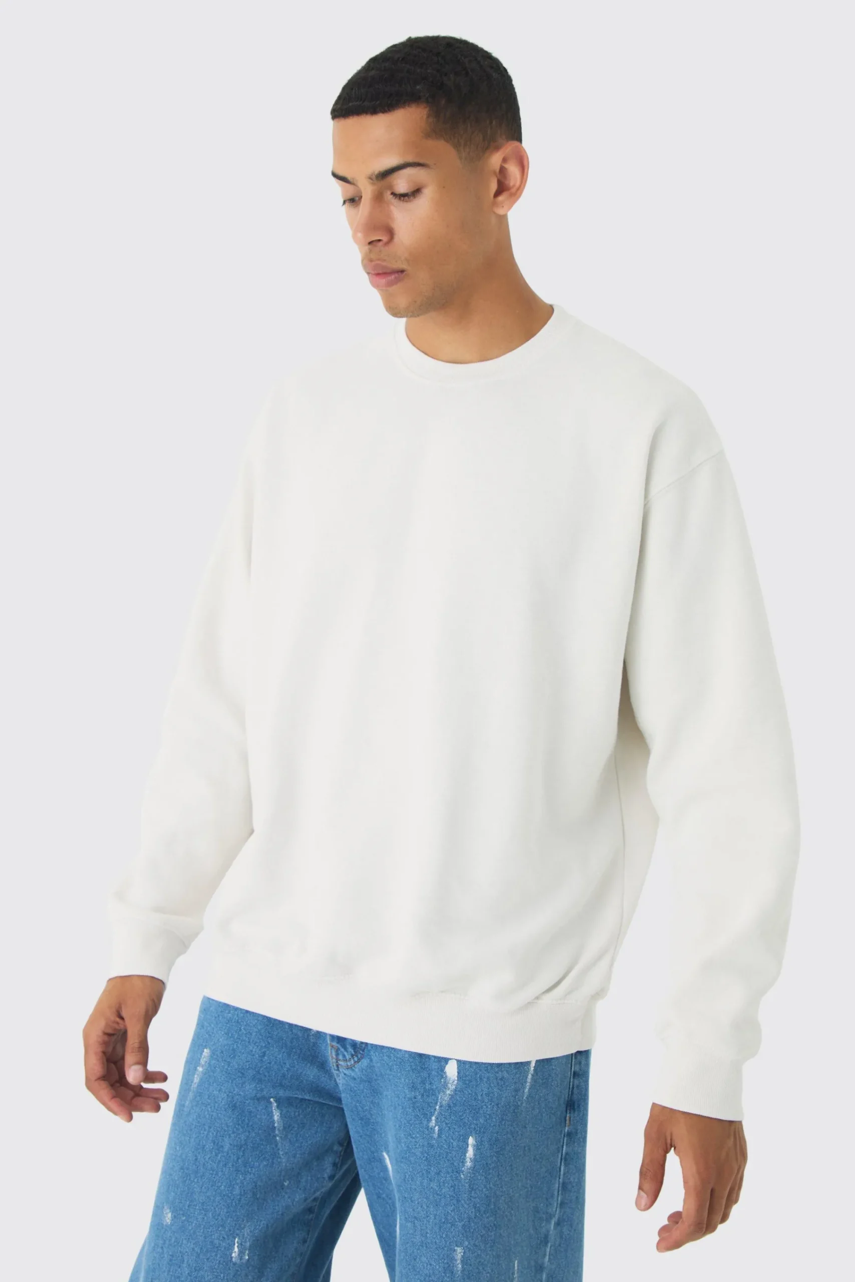 boohooMAN Oversized Washed Sweatshirt | UK| Hoodies & Sweatshirts