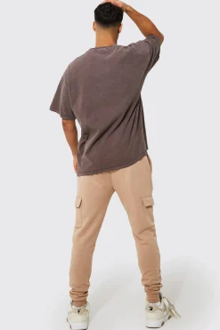 Oversized Washed Wyoming Print T-shirt | UK^boohooMAN Discount