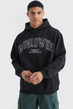 boohooMAN Oversized World Wide Dove Graphic Hoodie | UK| Hoodies & Sweatshirts