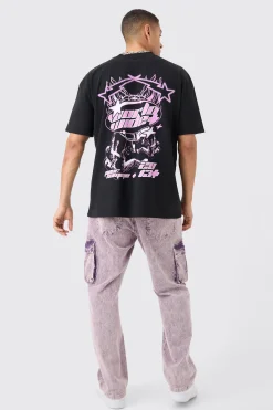 Oversized Worldwide Astronaut Graphic T-shirt | UK^boohooMAN Online