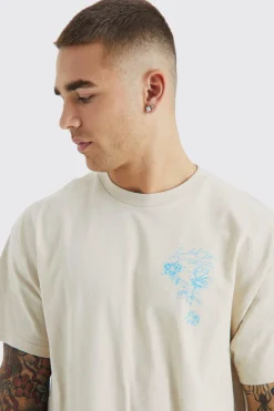 Oversized Worldwide Floral Graphic T-shirt | UK^boohooMAN Best