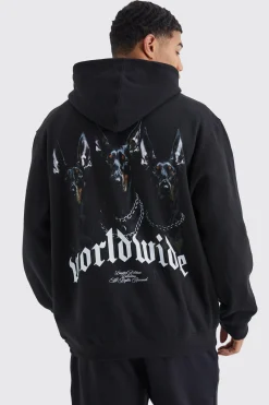 boohooMAN Oversized Worldwide Graphic Hoodie | UK| Hoodies & Sweatshirts