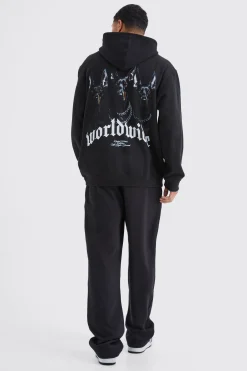 boohooMAN Oversized Worldwide Graphic Hoodie | UK| Hoodies & Sweatshirts