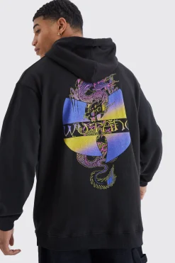 boohooMAN Oversized Wu Tan Clang License Hoodie | UK| Hoodies & Sweatshirts