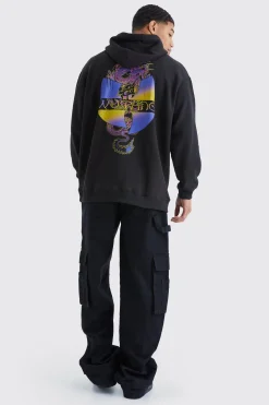 boohooMAN Oversized Wu Tan Clang License Hoodie | UK| Hoodies & Sweatshirts