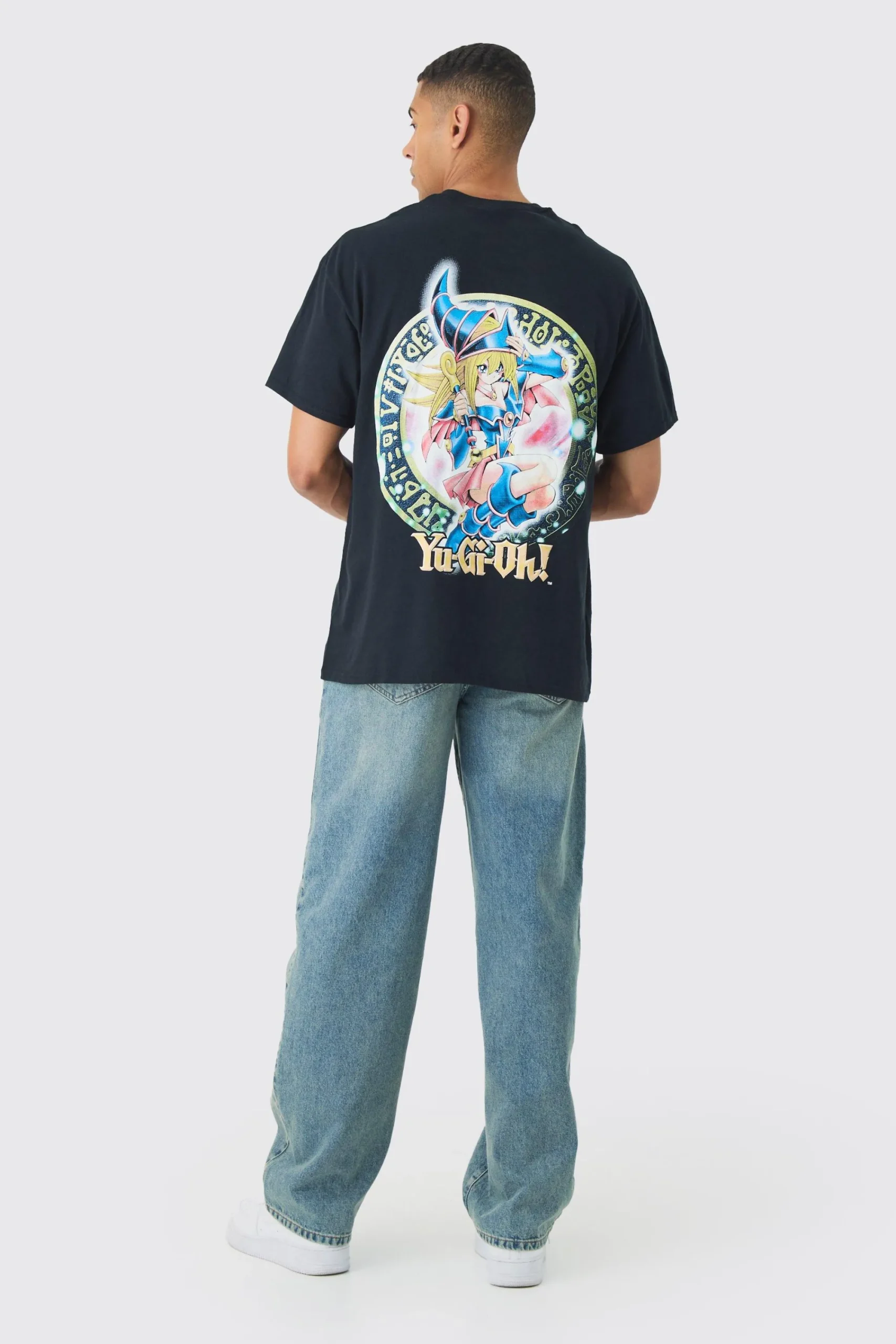 Oversized Yugioh Dark Magician Girl Anime License Print T-shirt | UK^boohooMAN New