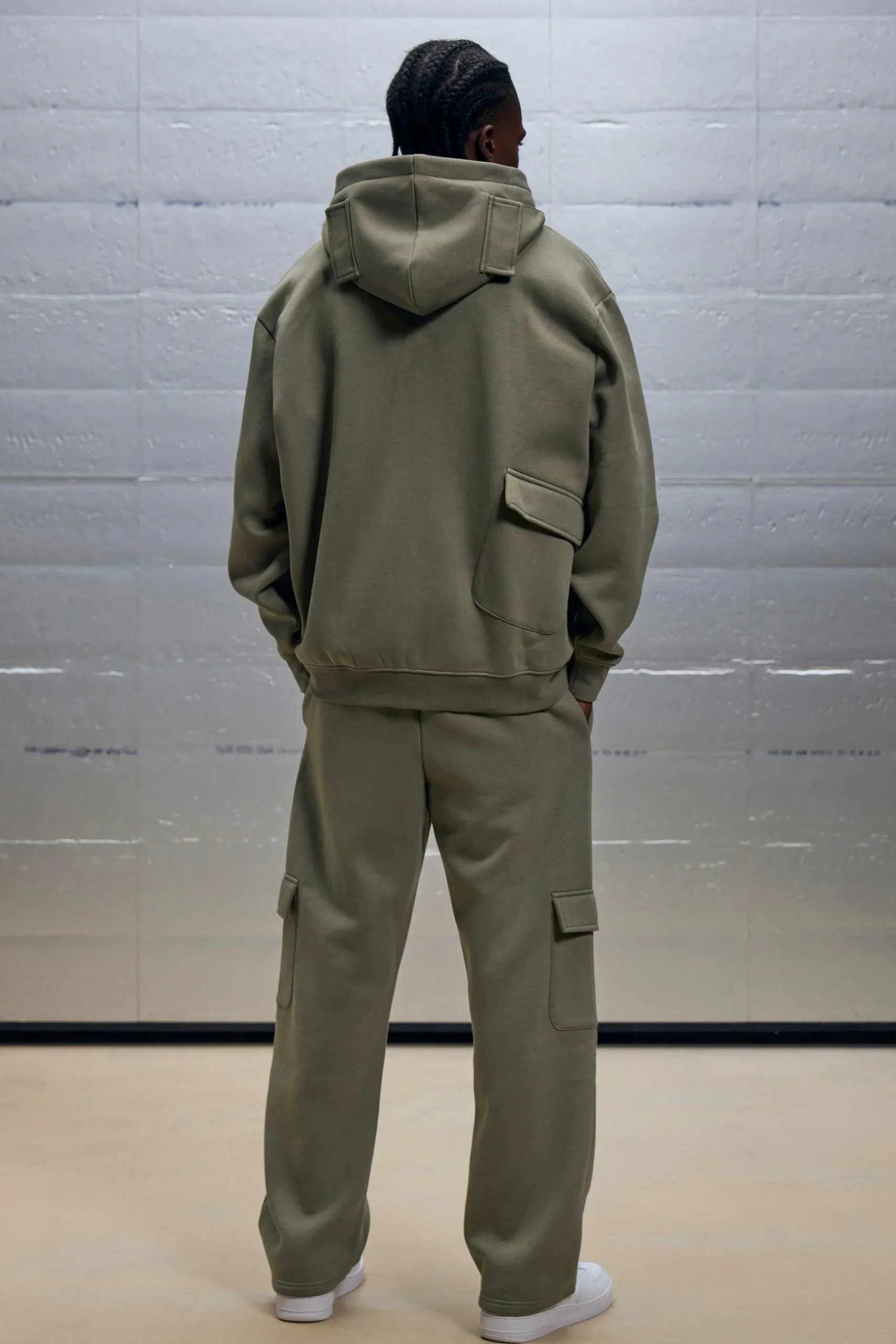boohooMAN Oversized Zip Through Cargo Pocket Detail Hooded Tracksuit | UK| Tracksuits