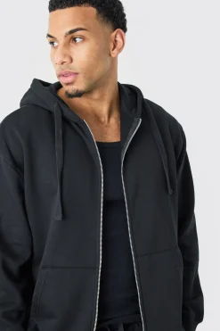 boohooMAN Oversized Zip Through Hoodie | UK| Hoodies & Sweatshirts