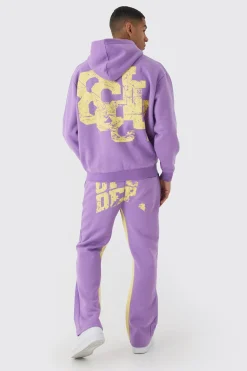 boohooMAN Oversized Zip Through OFCL Gusset Hooded Tracksuit | UK| Tracksuits