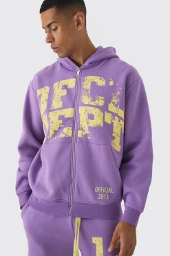 boohooMAN Oversized Zip Through OFCL Gusset Hooded Tracksuit | UK| Tracksuits