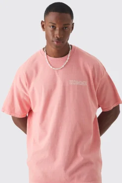 Overszied Homme Wash Print T-shirt | UK^boohooMAN