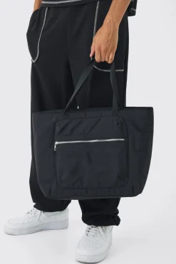 boohooMAN Padded Nylon Tote Bag | UK| Bags & Wallets