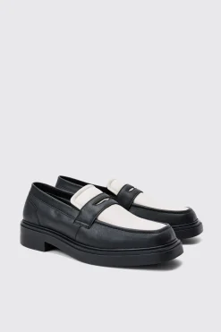 boohooMAN Padded Pu Loafer In | UK| Smart Shoes