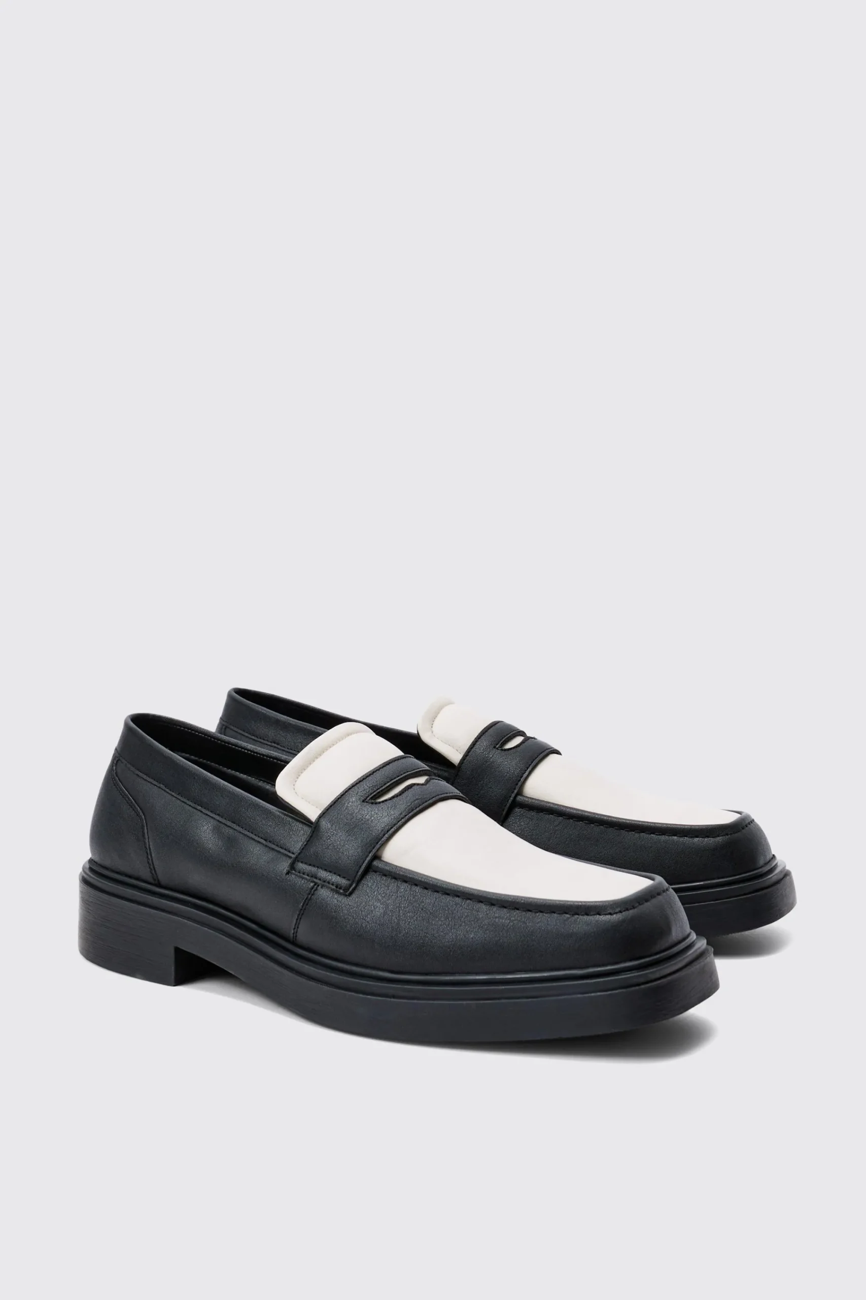 boohooMAN Padded Pu Loafer In | UK| Smart Shoes