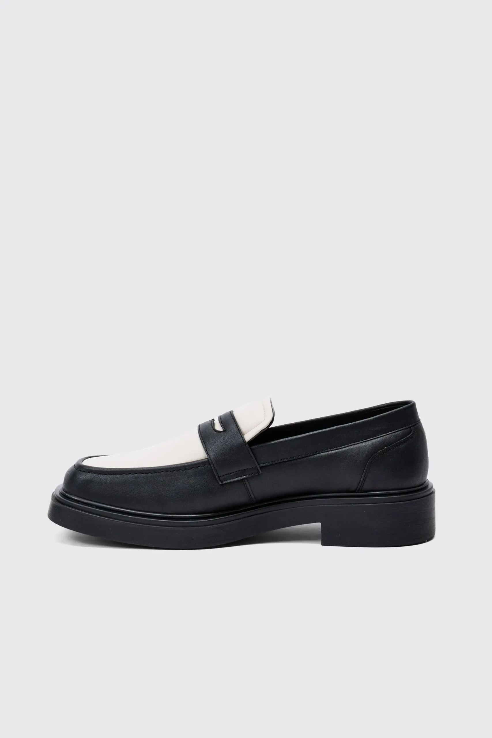 boohooMAN Padded Pu Loafer In | UK| Smart Shoes