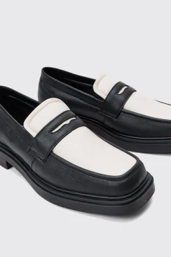 boohooMAN Padded Pu Loafer In | UK| Smart Shoes