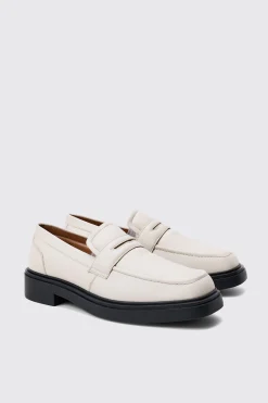 boohooMAN Padded Pu Loafer In | UK| Smart Shoes