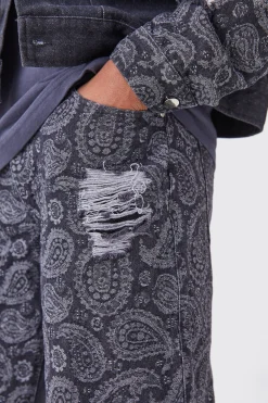 boohooMAN Paisley Denim Jacket And Jeans Set | UK| Sets & Co-Ords