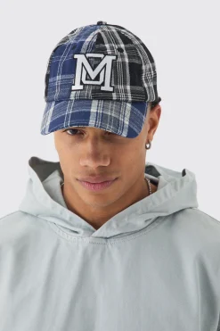 boohooMAN Patchwork Applique Cap In | UK| Hats & Caps