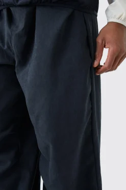 boohooMAN Peached Oversized Parachute Pants | UK| Trousers