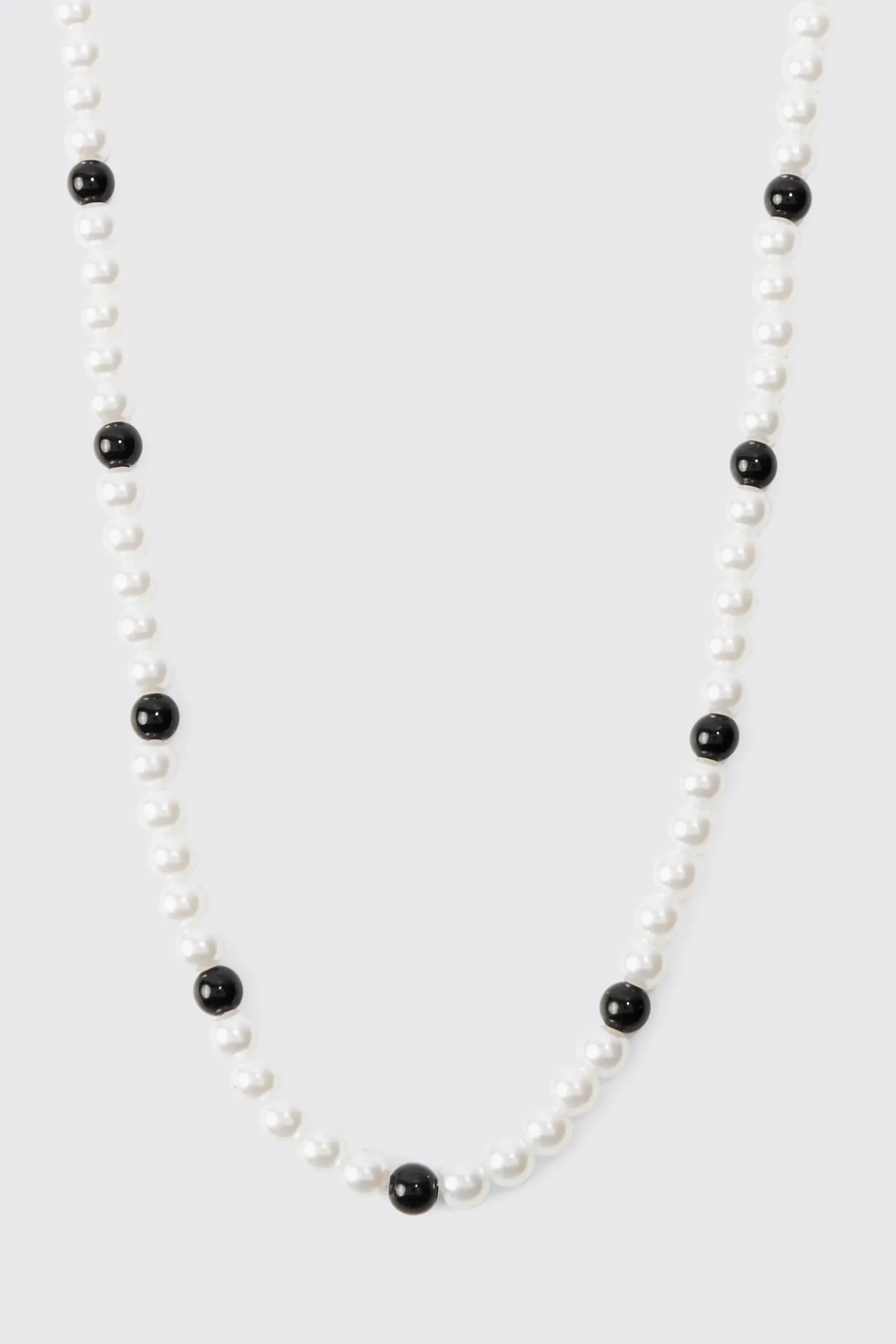 boohooMAN Pearl And Bead Necklace | UK| Jewellery & Watches