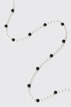 boohooMAN Pearl And Bead Necklace | UK| Jewellery & Watches