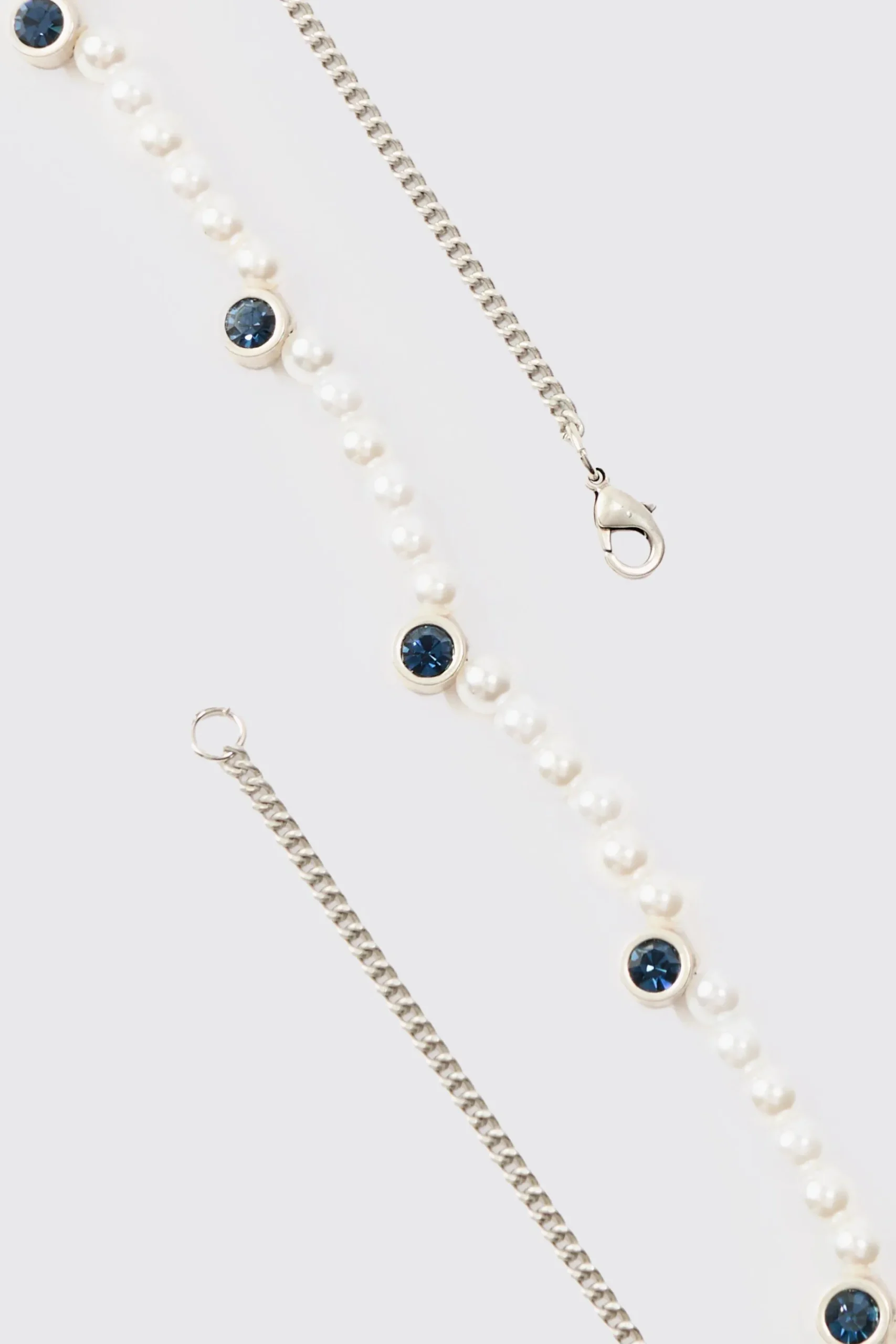 boohooMAN Pearl And Gem Necklace | UK| Jewellery & Watches