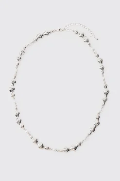 boohooMAN Pearl And Metal Necklace In | UK| Jewellery & Watches