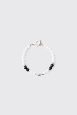 boohooMAN Pearl Bead Bracelet In | UK| Jewellery & Watches