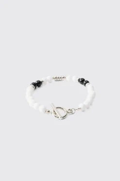 boohooMAN Pearl Bead Bracelet In | UK| Jewellery & Watches