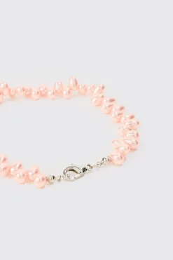 boohooMAN Pearl Bead Necklace & Bracelet Set In | UK| Jewellery & Watches