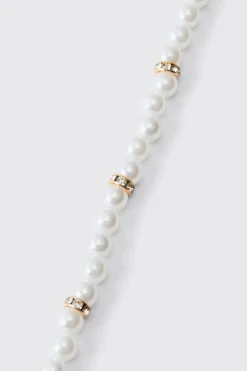 boohooMAN Pearl Bead Necklace In | UK| Jewellery & Watches