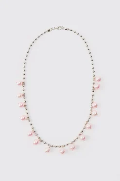 boohooMAN Pearl Bead Necklace In | UK| Jewellery & Watches