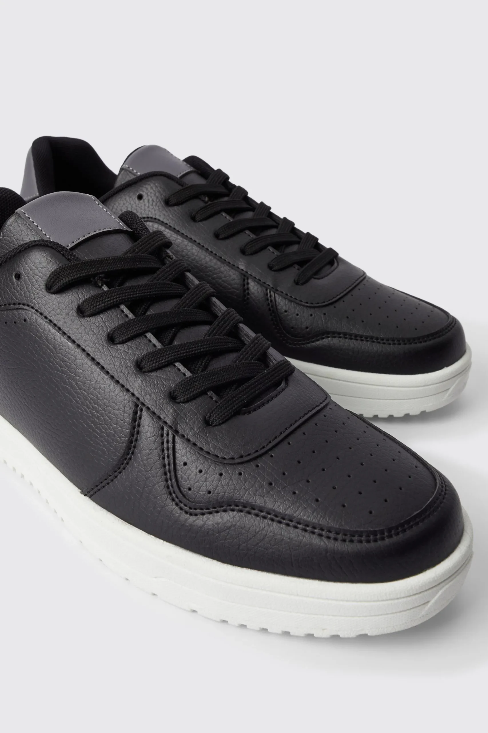 boohooMAN Perforated Panelled Trainers | UK| Trainers & Hi-Tops