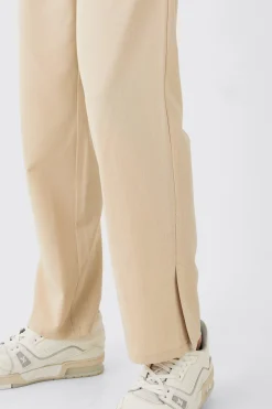 boohooMAN Pinstripe Elasticated Waist Split Hem Trousers | UK| Suits & Tailoring|Trousers