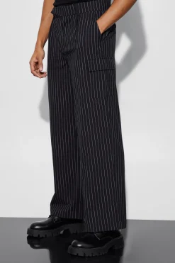 boohooMAN Pinstripe Overlay Oversized Suit | UK| Suits & Tailoring