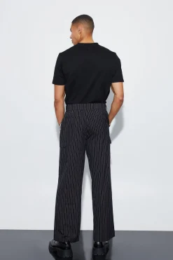 boohooMAN Pinstripe Overlay Oversized Suit | UK| Suits & Tailoring