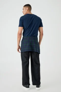 boohooMAN Plaid Skirt Tailored Trousers | UK| Trousers