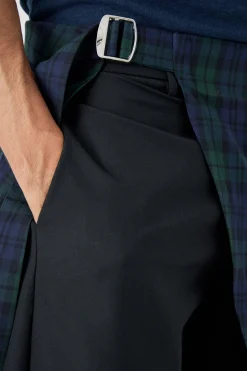 boohooMAN Plaid Skirt Tailored Trousers | UK| Trousers