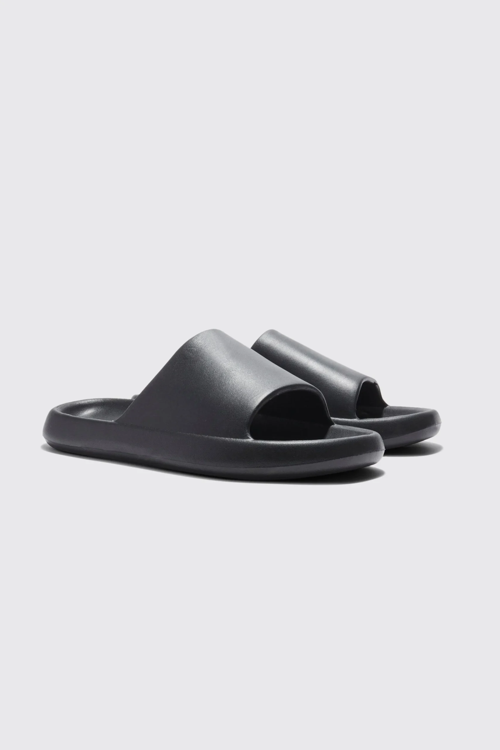 boohooMAN Plain Moulded Slider | UK| Sliders & Slippers